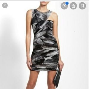 BCBG ruched mini dress